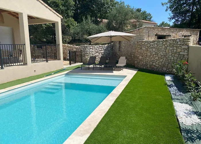 Vila Maison Malon Sud Uzes Nimes Avec Piscine Aubussargues